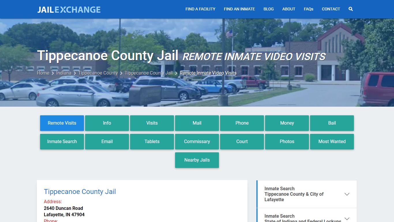 Video Visitation - Tippecanoe County Jail, IN - Jail Exchange